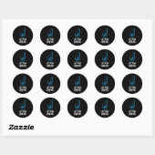 Sticker Rond Plafond Fan Halloween Pun Dernière minute Lazy (Feuille)