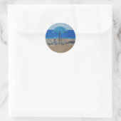 Sticker Rond plage (Sac)