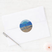 Sticker Rond plage (Enveloppe)