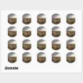 Sticker Rond Plage (Feuille)