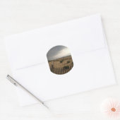 Sticker Rond Plage (Enveloppe)