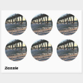 Sticker Rond Plage (Feuille)