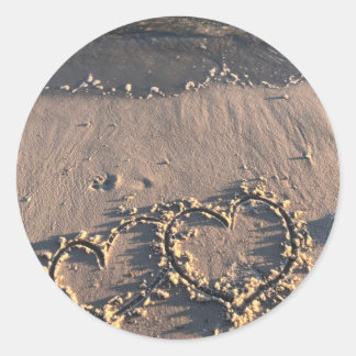 Sticker Rond Plage