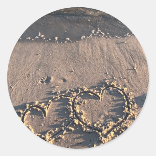 Sticker Rond Plage (Devant)