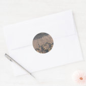 Sticker Rond Plage (Enveloppe)
