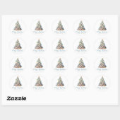 Sticker Rond Plage Christmas Tree (Feuille)
