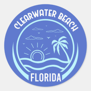 Sticker Rond Plage Clearwater