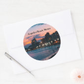 Sticker Rond Plage d'Acapulco, Mexique (Enveloppe)