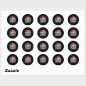 Sticker Rond Plage de Caroline _2 (Feuille)