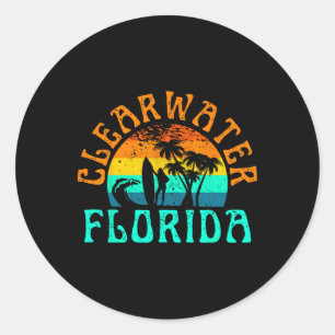 Sticker Rond Plage de Clearwater