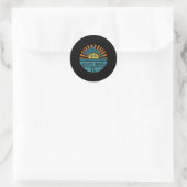 Sticker Rond Plage de Delray (Sac)