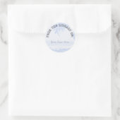 Sticker Rond Plage de Palm Trees (Sac)