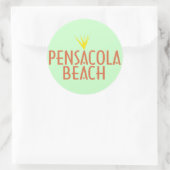 Sticker Rond Plage de Pensacola (Sac)