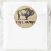 Sticker Rond Plage libre (Sac)