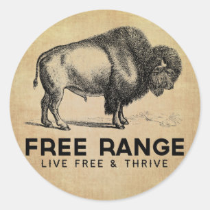Sticker Rond Plage libre