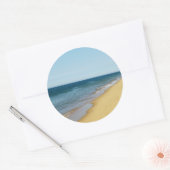 Sticker Rond Plage vide (Enveloppe)