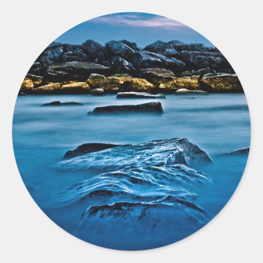 Sticker Rond Plages Parc Breakwall 4 (Devant)