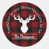 Sticker Rond Plaid (Devant)