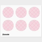 Sticker Rond Plaid de Light (Feuille)