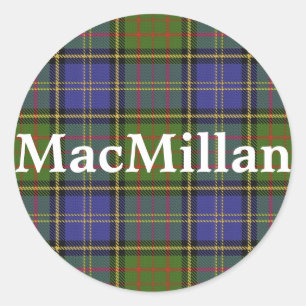 Sticker Rond Plaid de tartan écossais de MacMillan de clan