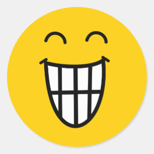 Sticker Rond Plaisanterie autour du visage
