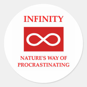 Sticker Rond plaisanterie de maths