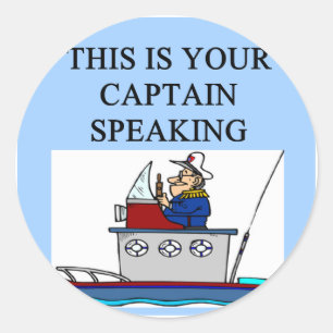 Sticker Rond plaisanterie de navigation de canotage de