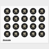 Sticker Rond Plaisirs Sec-Aged Backprint Sec-Aged (Feuille)