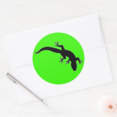 Sticker Rond Plan blanc GECKO (Enveloppe)