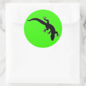 Sticker Rond Plan blanc GECKO (Sac)