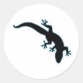 Sticker Rond Plan bleu GECKO (Devant)