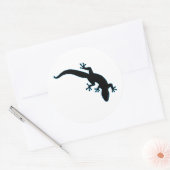 Sticker Rond Plan bleu GECKO (Enveloppe)