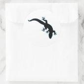 Sticker Rond Plan bleu GECKO (Sac)