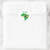 Sticker Rond Plan Brazil Map (Sac)