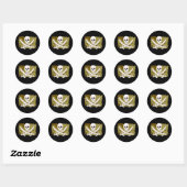 Sticker Rond Plan de jolly roger #10 (Feuille)