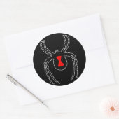 Sticker Rond Plan de la veuve noire (Enveloppe)