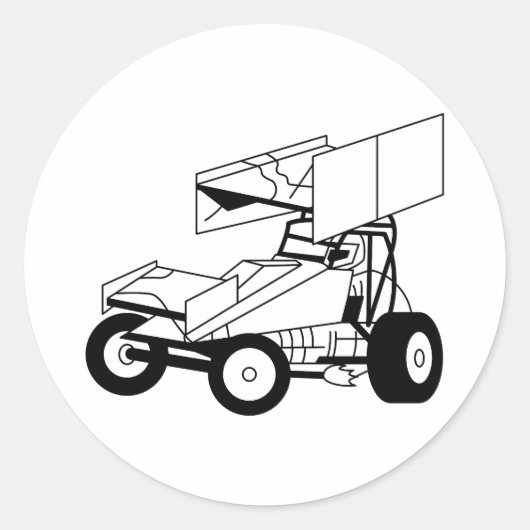 Sticker Rond Plan de la voiture Sprint (Devant)