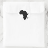 Sticker Rond Plan de l'Afrique (Sac)