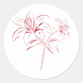 Sticker Rond Plan Lily (Devant)