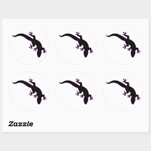 Sticker Rond Plan rose GECKO (Feuille)