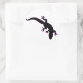 Sticker Rond Plan rose GECKO (Sac)