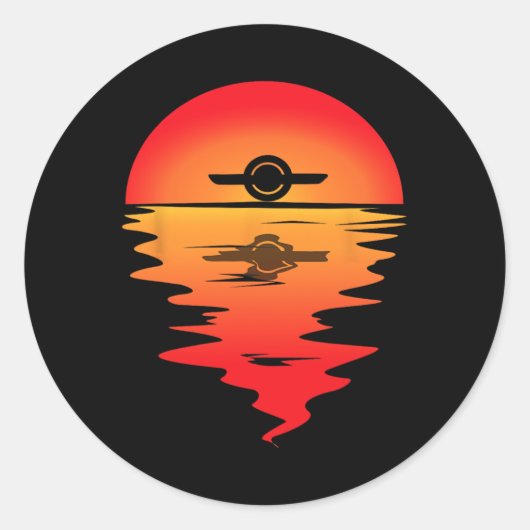 Sticker Rond Planche à roulettes électrique Onewheel Float Mono (Devant)