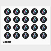 Sticker Rond Planche à voile (Feuille)