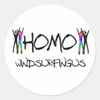 Sticker Rond planche à voile homo