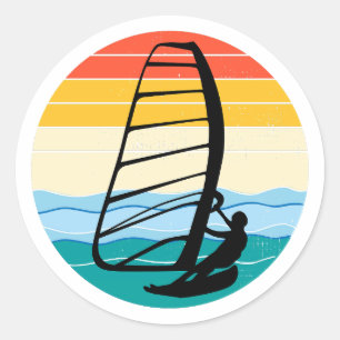 Sticker Rond Planche à voile Planche à voile Surf planche à voi