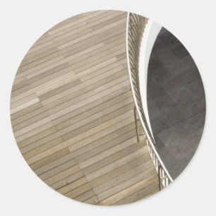 Sticker Rond Plancher en bois