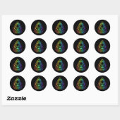 Sticker Rond Planchette Planchette Gothique Paranormal Hallowee (Feuille)