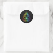 Sticker Rond Planchette Planchette Gothique Paranormal Hallowee (Sac)