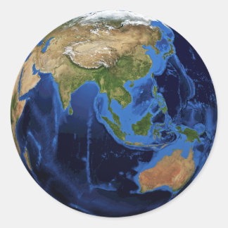 Sticker Rond Planet Earth