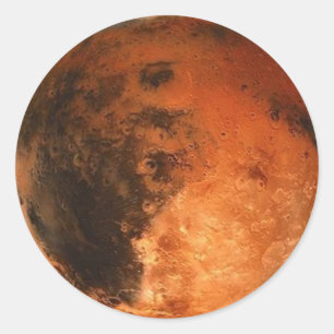 Sticker Rond PLANET MARS (système solaire) ~
